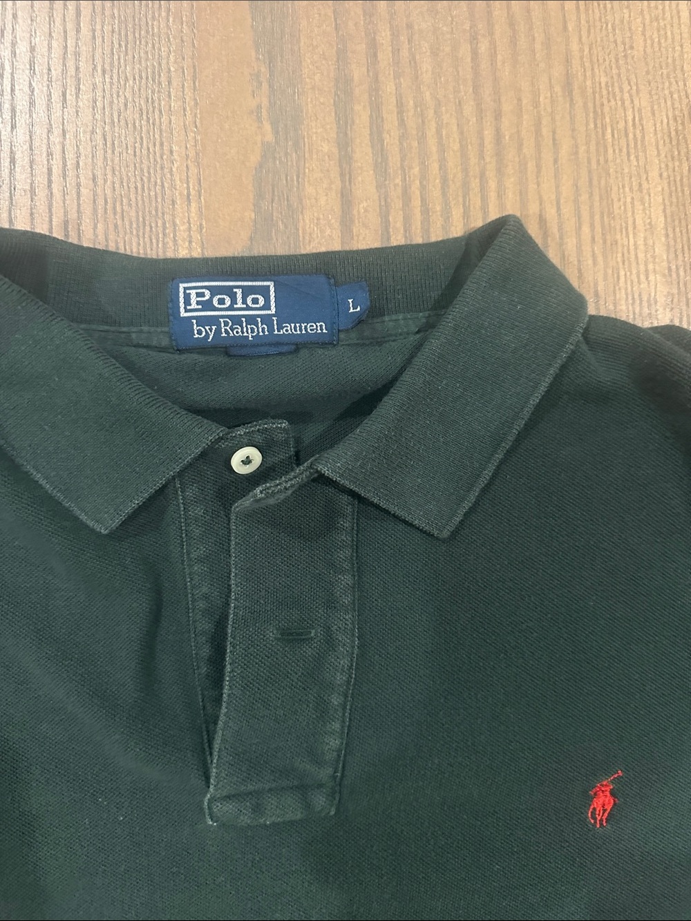 Polo by Ralph Lauren Dark Green Polo with Red Pony - Picture 2 of 3